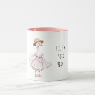 Taza Sombrero de vestido rosa de ganso