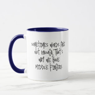 Taza Sometimes Words Are Not Enough - Regalo Silen