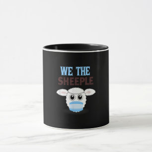 Taza Somos la oveja ovejas divertidas con máscara fac