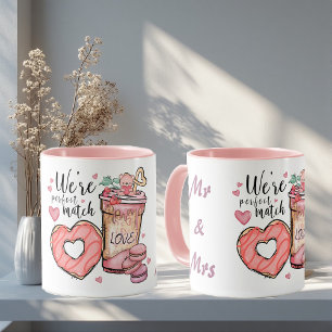 Taza Somos una pareja perfecta Sr. y Sra. divertido rom