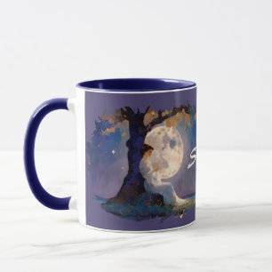 Taza Soñador a la luz de la luna - Sereno cielo nocturn
