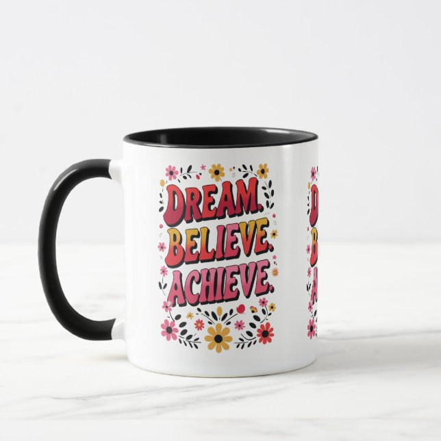 Taza Soñar. Creer. Lograr. - Motivación (Izquierda)