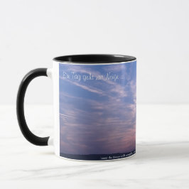 Taza Sonnenuntergang mit Text - Tasse 325ml