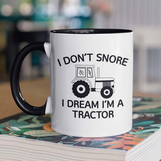 Taza Soño que soy un Tractor de café Mug (Subido por el creador)