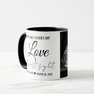 Taza Sonograma de ultrasonido para el primer día del pa