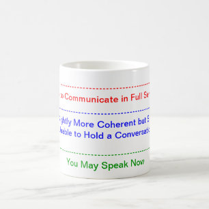 Taza soñolienta de los bebedores del café