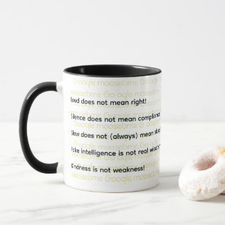 Taza Sonoro, Silencio, Lento, Falso, Amabilidad