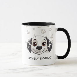 Taza Sonriente de Perrito Encantador – Ilustración