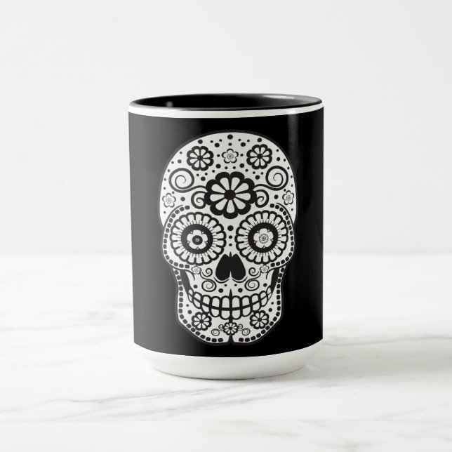 Taza Sonriente Sugar Skull (Centro)