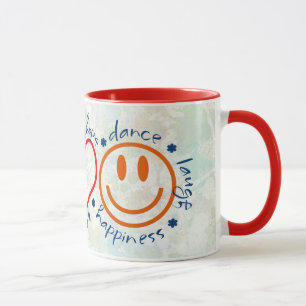 Taza Sonrisa del amor de la paz