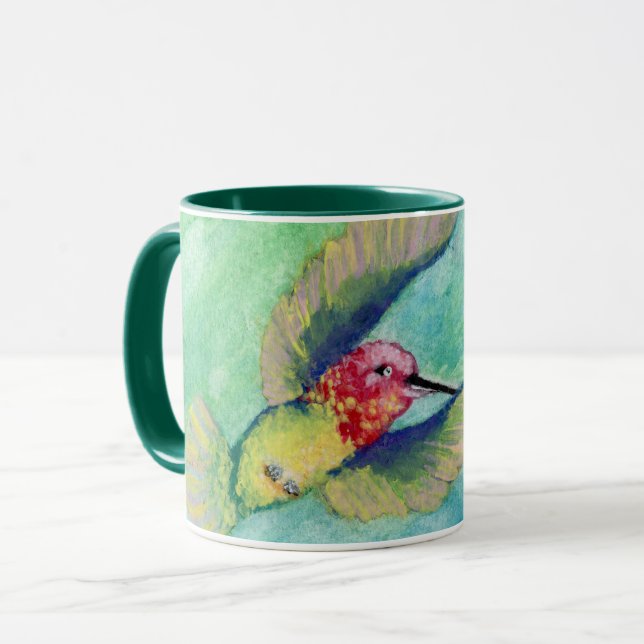 Taza Sonrisa Hummingbird por Lyric Rivera- Café Mug (Anverso izquierdo)