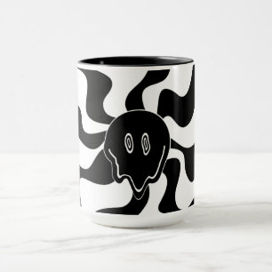 Taza Sonrisa Melt - Blanco y negro