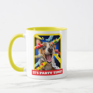 Taza Sopladores de fiesta para perros felices