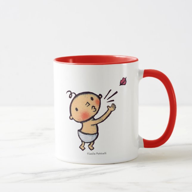 Taza Soplo de Leslie Patricelli un bebé del beso (Derecha)