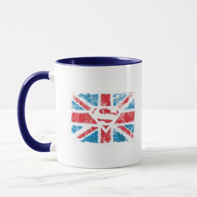 Taza Soportar con textura la bandera de S-Shield (Izquierda)