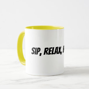Taza sorber, relajarse, repetir