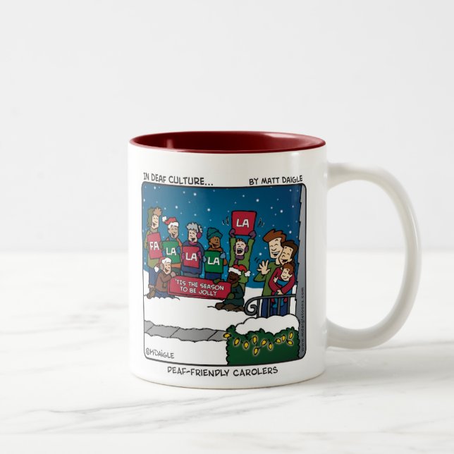 Taza Sordo-Amistosa de los Carolers (Derecha)