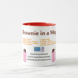 Taza Sorprendente Fudge Brownie Graciosa Receta Mug
