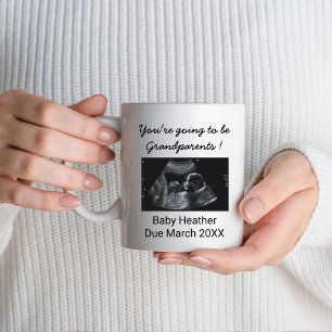 Taza Sorpresa Embarazo Revelar Abuelos Sonogramas