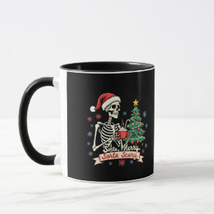Taza Sorta Merry Sorta Scary Spooky Skeleton Xmas