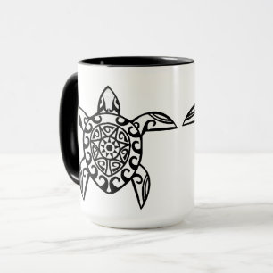 Taza Soul Turtle - Diseño dibujado a mano que encarna