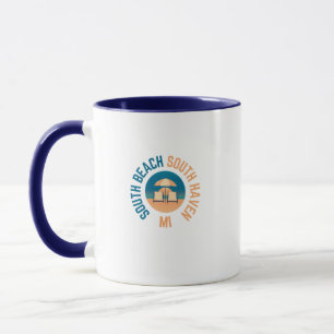 Taza South Beach South Haven Michigan Coffee Mug