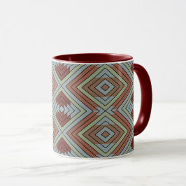 Taza South West American Indian Style Patterned Art