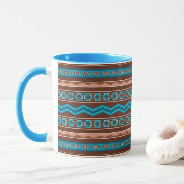 Taza Southwest Style Geometric Cameron Gorge Design My  (Con donut)