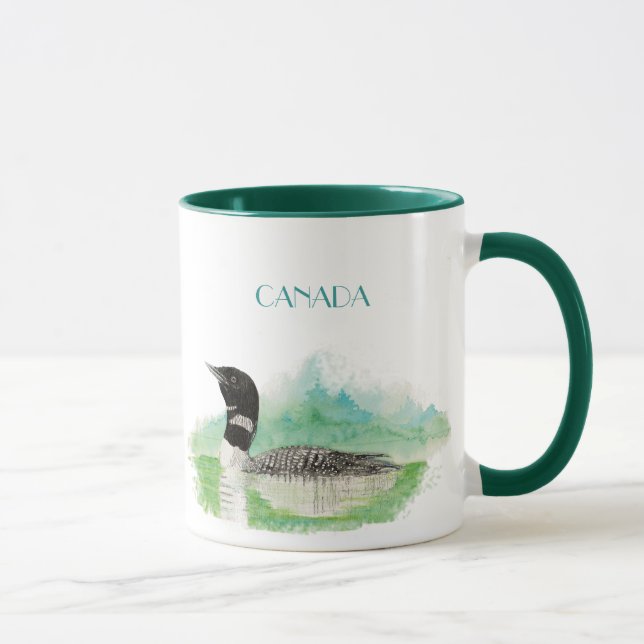 Taza Souvenir de Canadá Loon Mug (Derecha)
