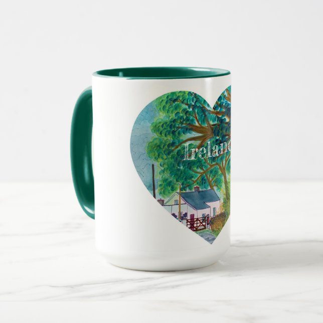 Taza Souvenir de Irlanda Heart Mug (Anverso izquierdo)