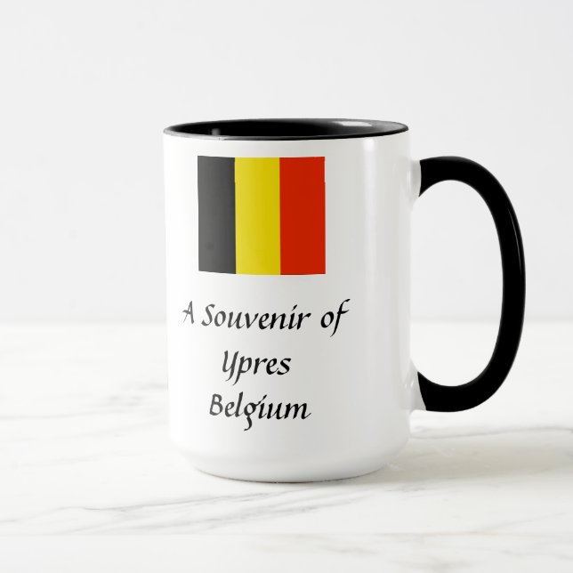 Taza Souvenir Mug - Ypres, Bélgica (Derecha)
