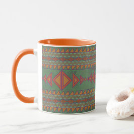 Taza Souwest Sagebrush Green Geometric Design Mug