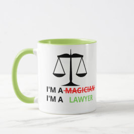 Taza Soy abogada, no es una cita cómica para abogado.