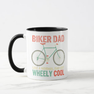 Taza Soy Biker Dad Fathers Day Wheely Cooler Bicicleta