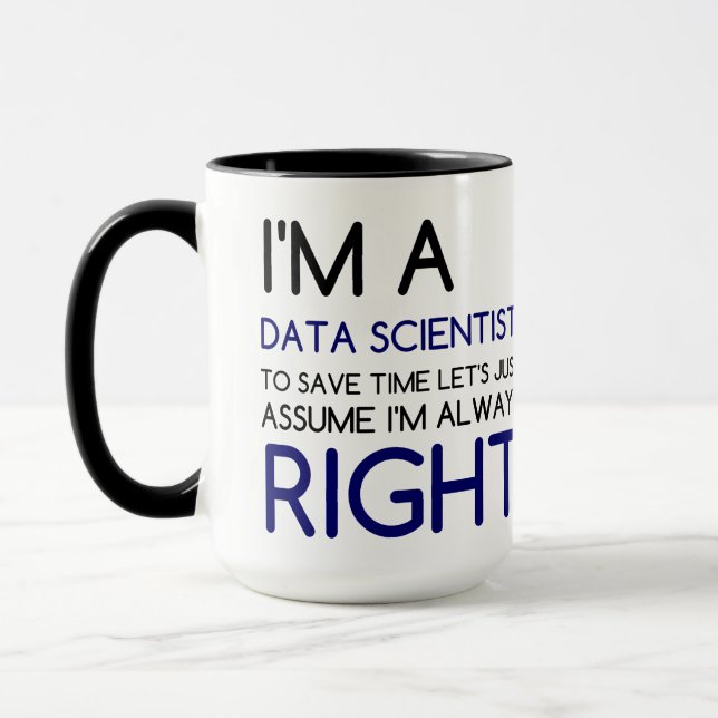TAZA SOY CIENTÍFICO DE DATOS (Izquierda)
