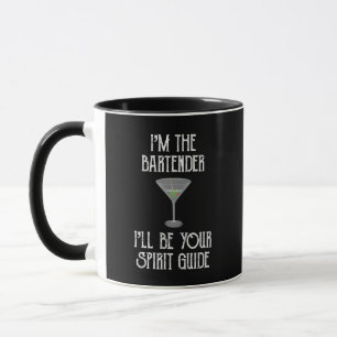 Taza Soy el barman que seré tu guía espiritual