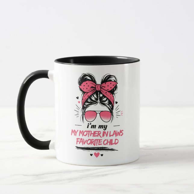 Taza  Soy el hijo favorito de mi suegra  (Izquierda)