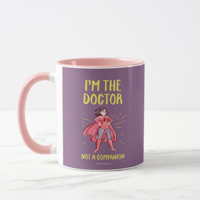 Taza Soy el médico. No un compañero (Izquierda)