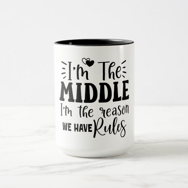 Taza Soy el medio por el que tenemos reglas (Centro)