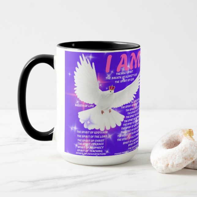 Taza Soy el tazón del café del Espíritu Santo (Con donut)