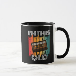 Taza Soy esta vieja cinta de cassette retro clásica