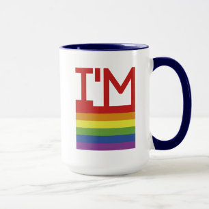 Taza Soy gay Bandera arco iris