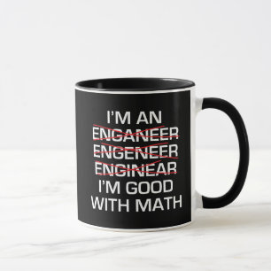 Taza Soy ingeniero, Im bueno con matemáticas