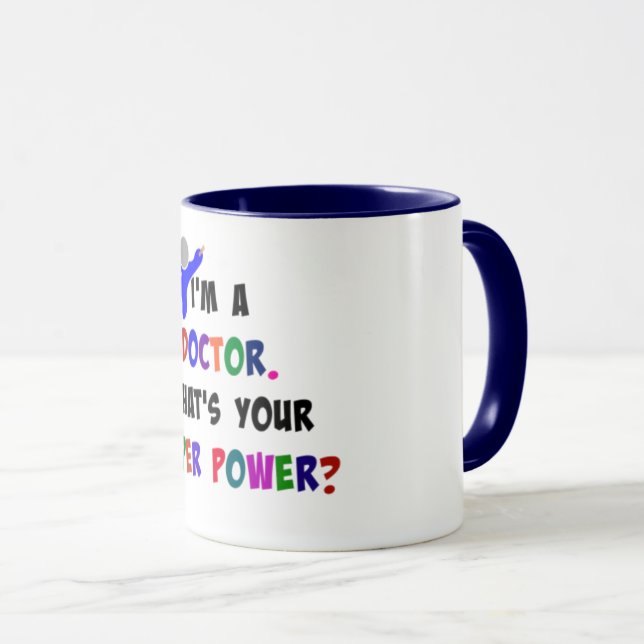 Taza Soy Médica. ¿Cuál es tu superpoder? (Anverso derecho)