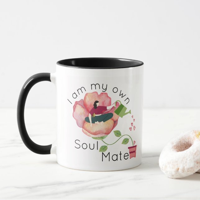 Taza Soy mi propia camiseta de alma (Con donut)