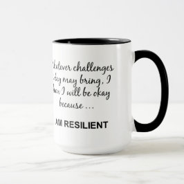 Taza SOY MOTIVO RESILIENTE Diciendo Mug