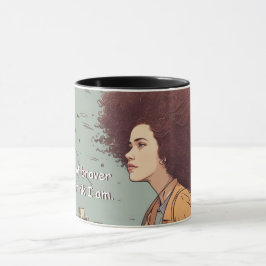 Taza "Soy mucho más valiente de lo que creo que soy." m
