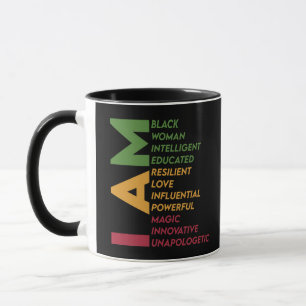 Taza Soy mujer negra Historia negra