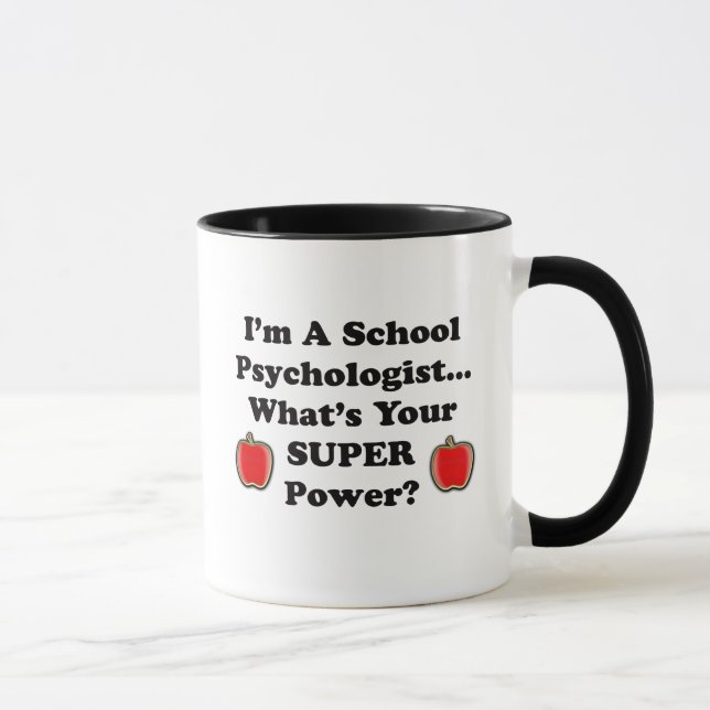 Taza Soy psicólogo de la escuela (Derecha)