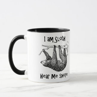Taza ¡Soy Sloth Hear Me Snore!